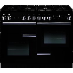 Rangemaster Professional+ 110cm 91680 Dual Fuel Range Cooker in Black with FSD Hob
